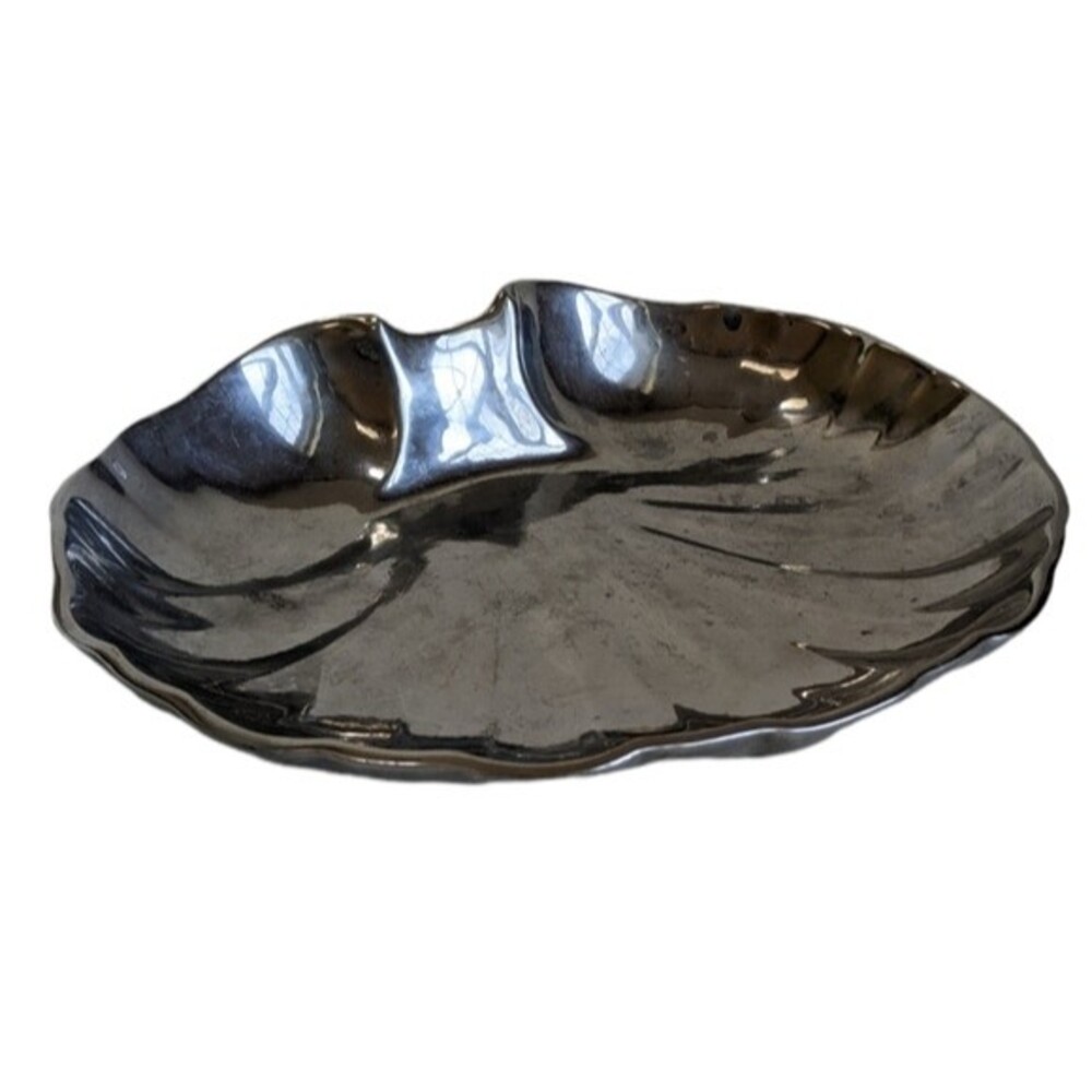 Wilton Armetale® Shell Platter  11.5"  Hors d'oeuvre Server Metal Tray
